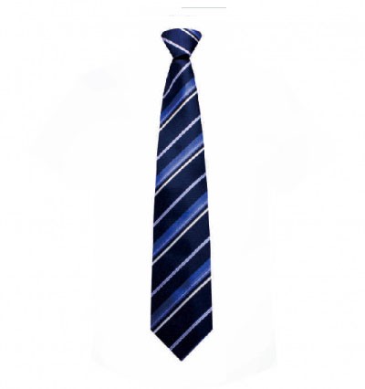 BT007 design horizontal stripe work tie formal suit tie manufacturer back view